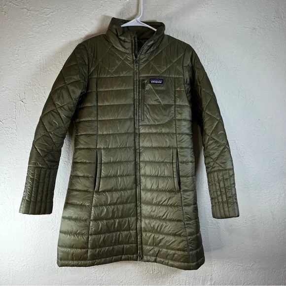 Patagonia Radalie Parka Jacket in Sage Green - Picture 2 of 13